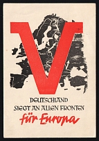 1941 'Berlin Germany Win on Alien Fronts for Europe', Propaganda Postcard, Third Reich Nazi Germany