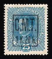 1919 1.20kr on 25h Romanian Occupation of Kolomyia CMT, Ukraine (Undescribed in Catalog)