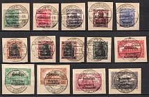 1920 Joining of Olsztyn, Germany (Mi. 15 - 28 on pieces, Full Set, Canceled, CV $110)