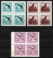 1960 Marine Life, Soviet Union, USSR, Russia, Blocks of four (Full Set, MNH)