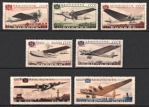 1937 Aviation of the USSR, Soviet Union, USSR, Russia (Full Set, Zv. 476 - 482, CV $110)