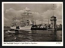 1940 'Sailing ship “Horst Raffal”', Propaganda Postcard, Third Reich Nazi Germany