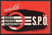 'Peace. Freedom. Progress.', The Anti-Nazi Propaganda, 'Iron Front' Leaflet, Austria