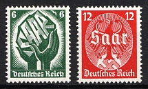 1934 Third Reich, Germany (Mi. 544 - 545, Full Set, CV $120, MNH)