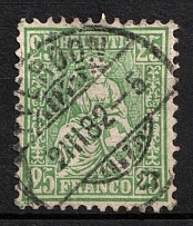 1881 25C Luxemburg (Mi. 41, Used, CV$140)