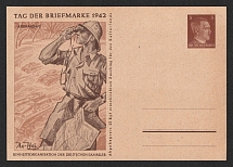 1942 'Unified Organization of German Collectors', Propaganda Postal stationery, Third Reich Nazi Germany