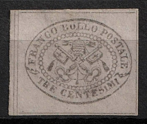 1857 3C Papal States (Mi. 13b, CV$1050)