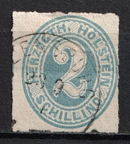 1866 2s Schlezwig, German States, Germany (Mi. 24, Used, CV $260)