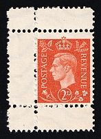 2d Anti-British Propaganda, King George VI, German Propaganda Forgery (Mi. 6, Corner Margins, CV $100)