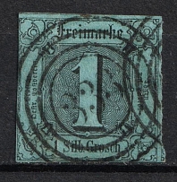 1852 1sgr Thurn and Taxis, German States, Germany (Mi. 4, Used, CV $120)