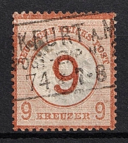 1874 9kr German Empire, Germany (Mi. 30, Canceled, CV $780)