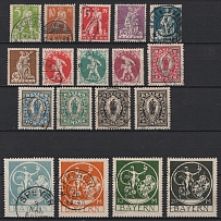 1920 Bavaria, German States, Germany (Mi. 178 - 195, Full Set, Used, CV $330)