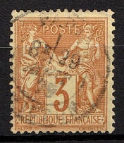 1878 3Fr France (Mi. 70, Used, CV$55)