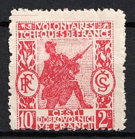 19__ 10c Czechoslovak Legion in France, Charitable Issued