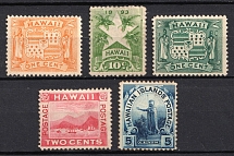 1894-99 Hawaii, United States, USA (Scott 74, 77, 80 - 82, CV $20)