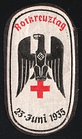 1935 'Red Cross Day 25 June 1935', Propaganda Label Stamp, Third Reich Nazi Germany