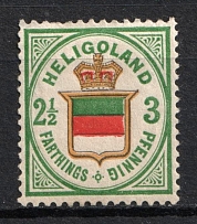 1876 2 1/2f Heligoland, German States, Germany (Mi. 17 a, CV $500)