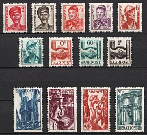 1948 Saar, Germany (Mi. 239 - 251, Full Set, CV $20)