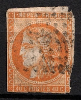 1871 40C France (Mi. 43 A, Used, CV$180)