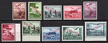 1941 Serbia, German Occupation, Germany, Airmail (Mi. 16 - 25, Full Set, CV $160)