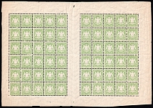 1875 1kr Bavaria, German States, Germany, Full Sheet (Mi. 32, CV $290+)