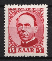 1950 15Fr Saar, Germany (Mi. 289, Full Set, CV $40)