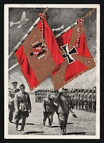 1939 'Military Salute, Berlin', Propaganda Postcard, Third Reich Nazi Germany