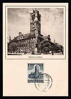 1941 'City Hall in Thorn', Propaganda Postcard, Third Reich Nazi Germany