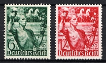 1938 Third Reich, Germany (Mi. 660 - 661, Full Set, CV $30, MNH)