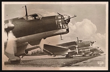 Third Reich, Germany, Airplane 'Junkers Ju 86', Air Force, Military Propaganda Postcard