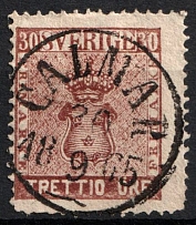 1864 30øre Sweden (Mi. 11 B, Used, CV$35)