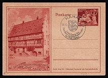 1942 'The German goldsmith's house in the town of Hanau a.M.', Propaganda Postal stationery, Third Reich Nazi Germany