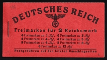 1941 Complete Booklet with stamps of Third Reich, Germany, Excellent Condition (Mi. MH 49.3, CV $650)