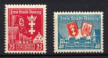 1937 Danzig Gdansk, Germany (Mi. 274 - 275, Full Set, CV $50, MNH)