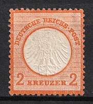 1872 2kr German Empire, Small Breast Plate, Germany (Mi. 8, CV $290)