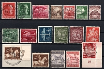 1938-45 Third Reich, Germany, Stock of Stamps (Cancellations)