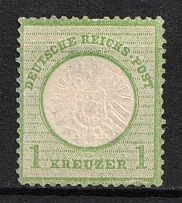 1872 1kr German Empire, Large Breast Plate, Germany (Mi. 23, CV $70)