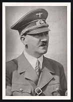 1942 'Adolf Hitler', Propaganda Postcard, Third Reich Nazi Germany