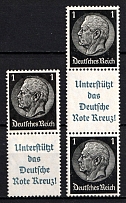 1940-41 Third Reich, Germany, Se-tenants, Zusammendrucke (Mi. S 213 - S 214, CV $110)