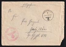 1941 (12 Nov) Third Reich, Germany, Military Mail, Field Post Feldpost