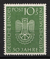 1953 German Federal Republic, Germany (Mi. 163, Full Set, CV $40, MNH)