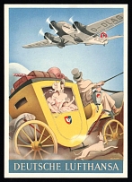 1923-1945 'Deutsche Lufthansa', Propaganda Postcard, Third Reich Nazi Germany