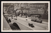 1937 'Berlin 1937 Exhibition 'Give Me Four Years'', Propaganda Postcard, Third Reich Nazi Germany