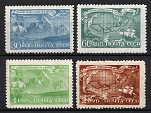 1943 200th Anniversary of the Death of Vitus Bering, Russian Explorer, Soviet Union, USSR, Russia (Full Set, MNH)