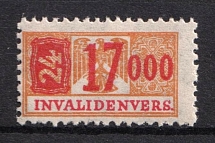 17 000M Third Reich, Germany, Revenue, Disability Insurance Stamp (MNH)