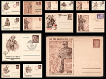 Germany, Third Reich, Stock of 14 Postcards