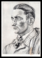 1933-1945 'Protection campaign commander Gerhard Grenzel', Propaganda Postcard, Third Reich Nazi Germany