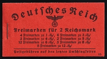 1940-41 Complete Booklet with stamps of Third Reich, Germany, Excellent Condition (Mi. MH 39.5, CV $310)