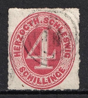 1865-67 4s Schlezwig, German States, Germany (Mi. 17, Canceled, CV $130)