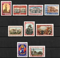 1954 300th Anniversary of the Union between Russia and Ukraine, Soviet Union, USSR, Russia (Full Set)